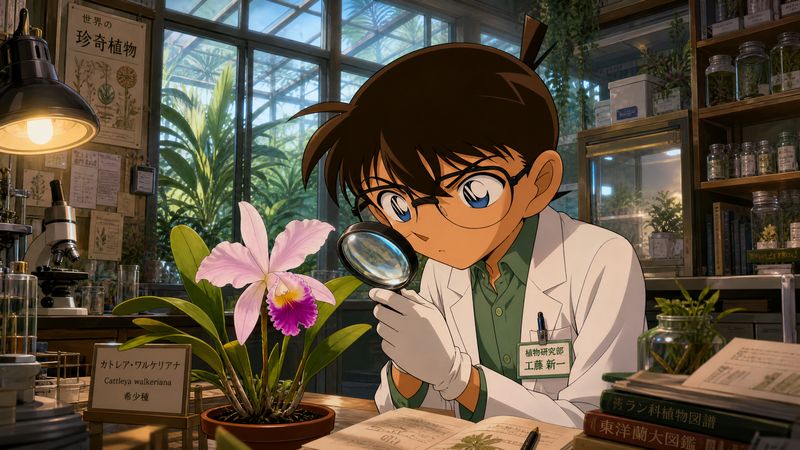 抖荫短视频植物视频-珍稀兰花观察记录
